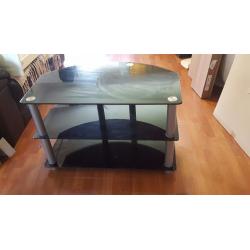 Glass TV stand