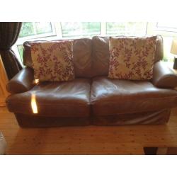 Two Genuine Marks & Spencer Real Leather Sofas