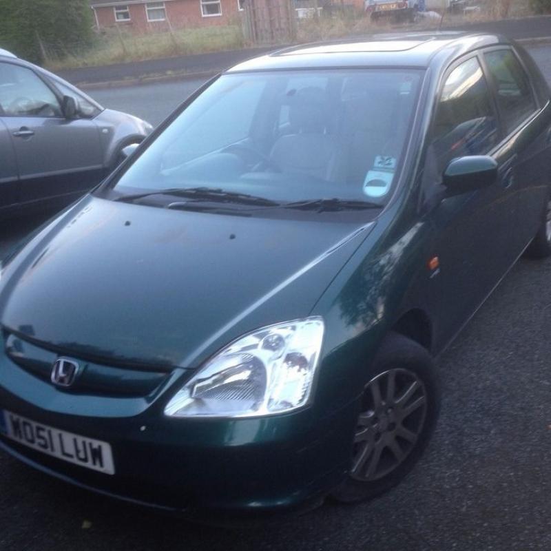 HONDA CIVIC AUTOMATIC 2001 FULL MOT AND HONDA SERVICE HISTORY