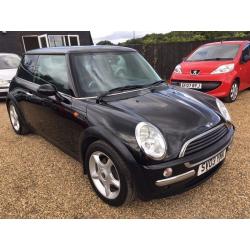 MINI ONE 1.6 2003 3DR BLACK * FULL SERVICE HISTORY * HPI CLEAR