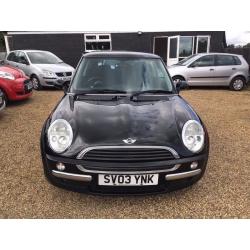 MINI ONE 1.6 2003 3DR BLACK * FULL SERVICE HISTORY * HPI CLEAR