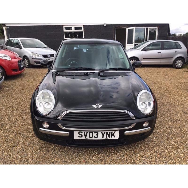 MINI ONE 1.6 2003 3DR BLACK * FULL SERVICE HISTORY * HPI CLEAR