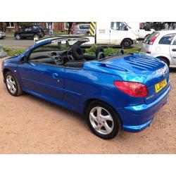 2003 PEUGEOT 206cc Convertible! 1.6 ONLY 58,000 MILES! 1 YEAR MOT