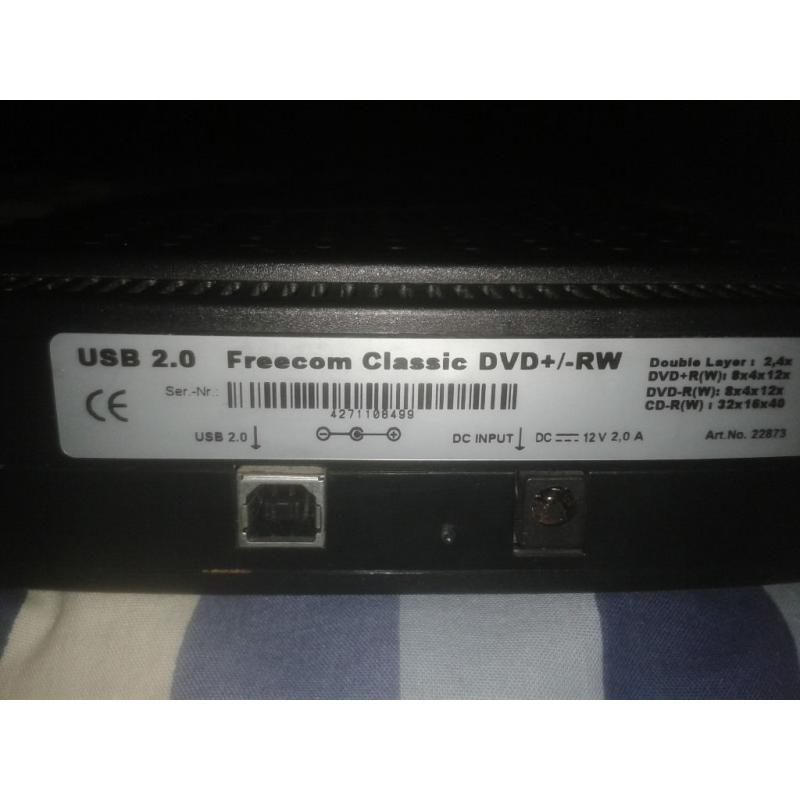 External USB DVD/ CD +/- RW Double Layer Drive/Recorder