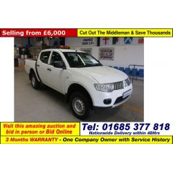 2011 - 11 - MITSUBISHI L200 4WORK 2.5DI-D 4X4 DOUBLE CAB PICK UP (GUIDE PRICE)