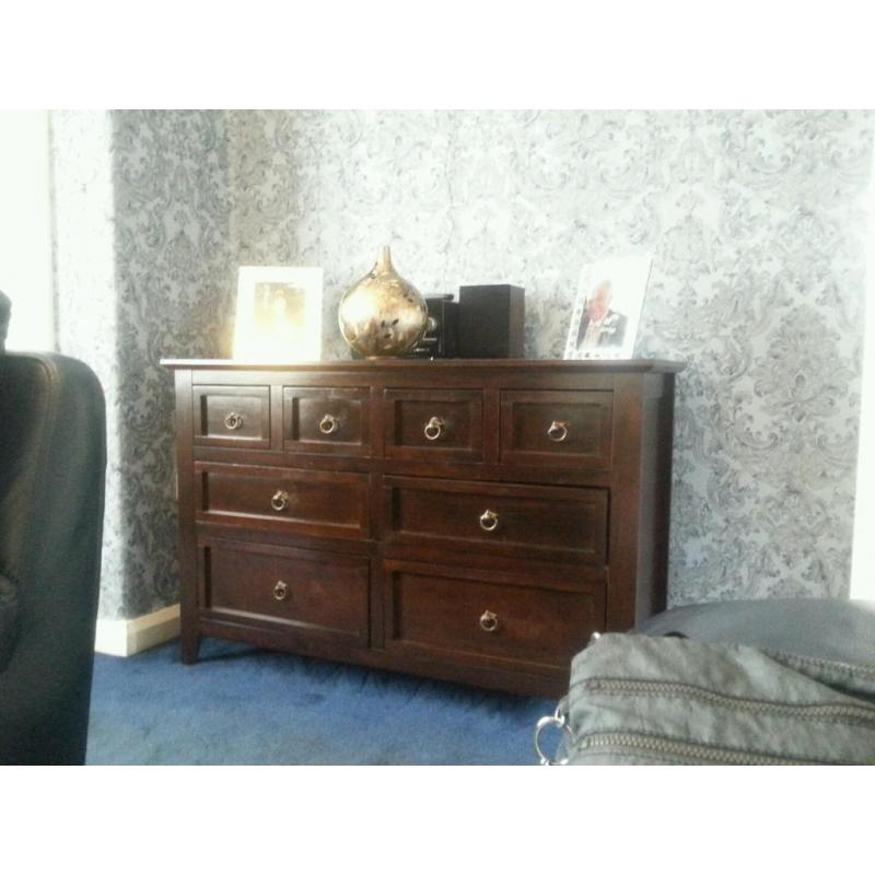 8 drawer Mango sideboard