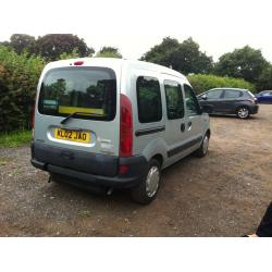 Wheelchair-Accessible Renault Kangoo, 12 Months MOT, Only 38k Miles