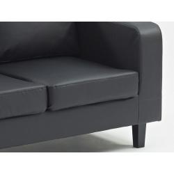 Modern And Low Priced Sofa/// Galaxy 3+2 Leather Sofa Suite Black / Brown