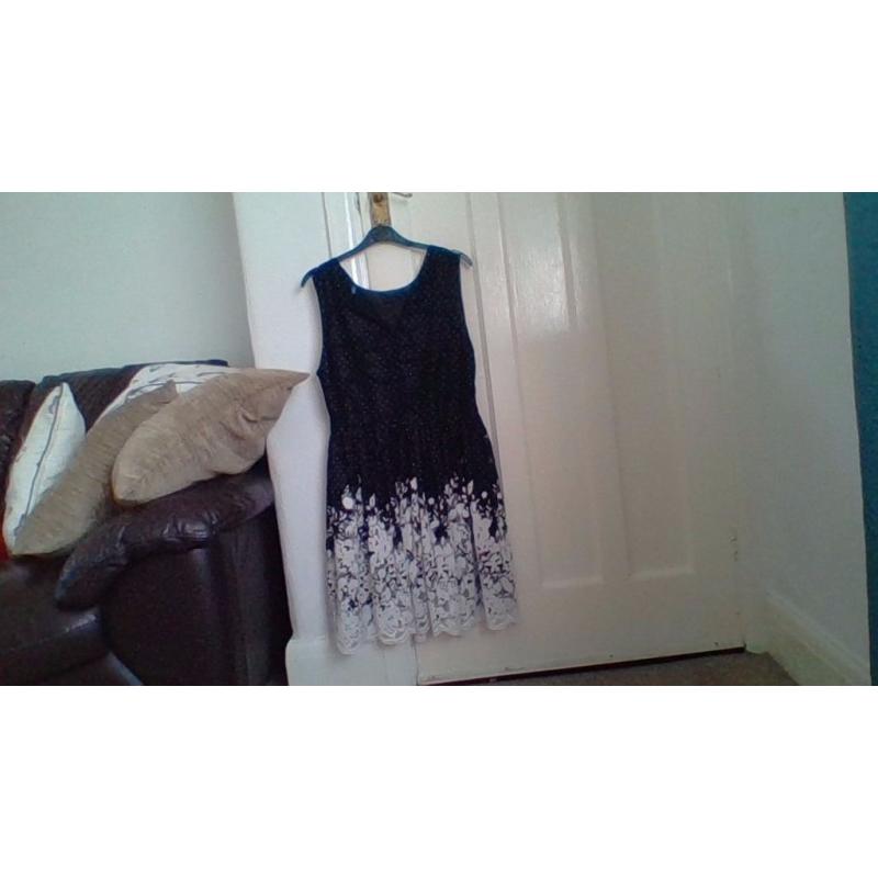 F&F Black and White Dress-Brand New