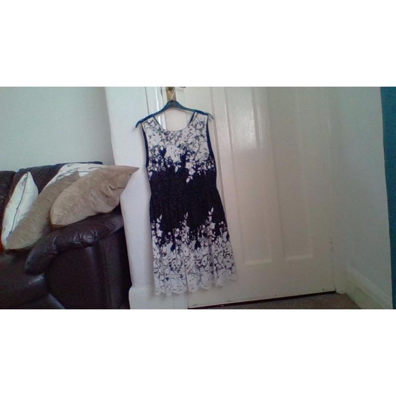 F&F Black and White Dress-Brand New