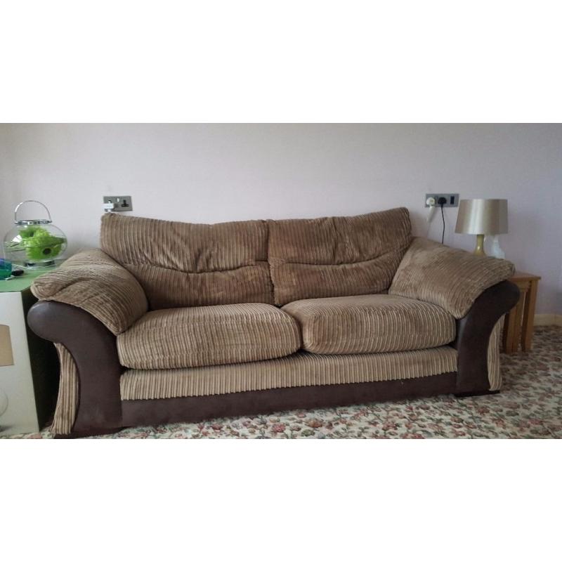 3 seater sofa and chair