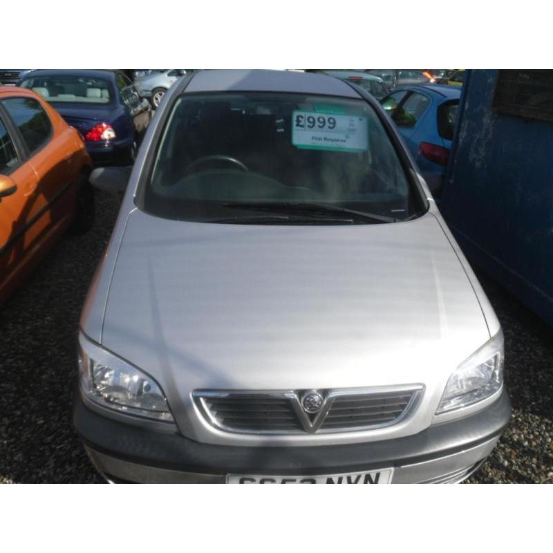 2004 VAUXHALL ZAFIRA 1.6i Club CHOICE OF 3 ZAFIRA IN STOCK