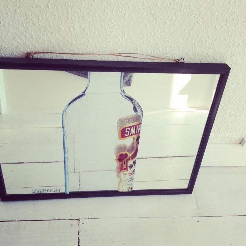 Lovely Smirnoff advertising mirror pub