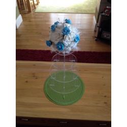 5 Tier cup cake display stand .