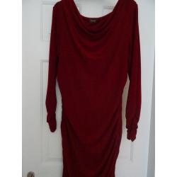 Long dark Red Phase Eight dress size 14 good condition