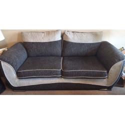 Gorgeous Grey Fabric Sofa and Chair. Like New!