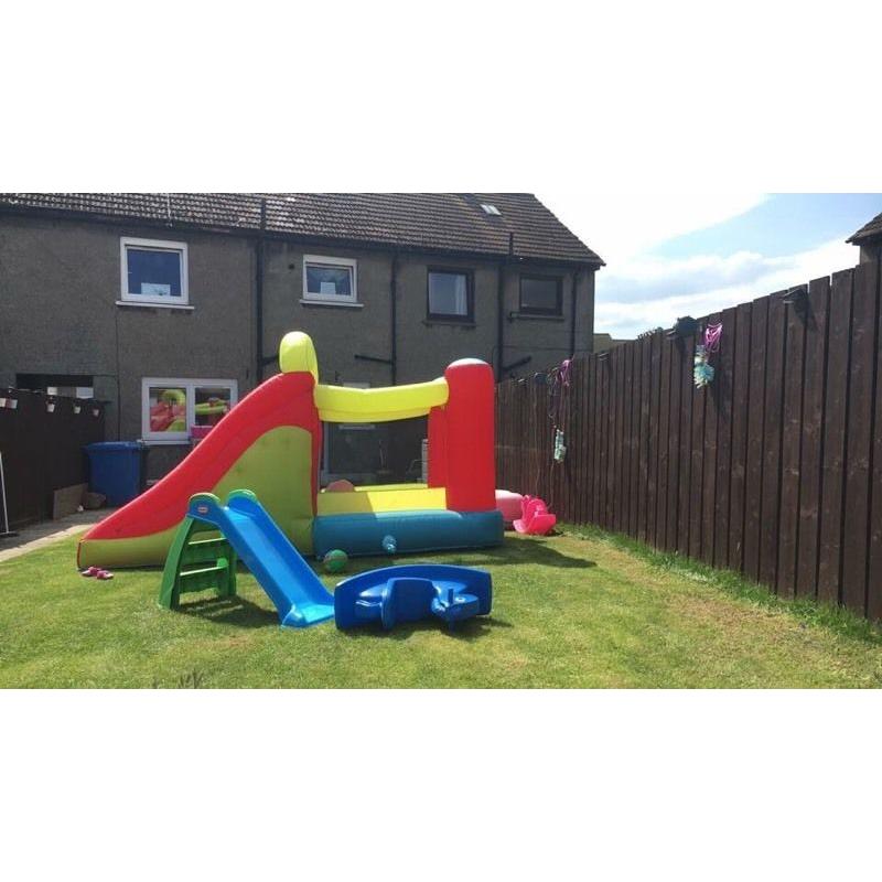 bouncy castle with slide