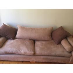 Large neutral and comfy sofa