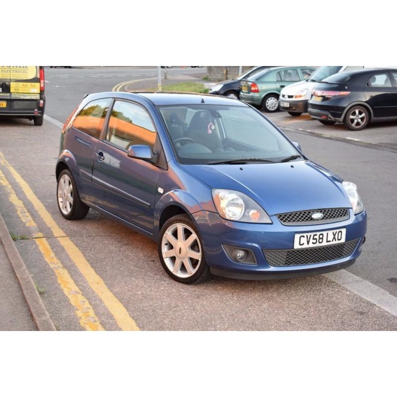 58 PLATE FORD FIESTA ZETEC 1.2, VERY LOW MILEAGE***3 MONTHS WARRANTY AND BREAKDOWN COVER***LONG MOT