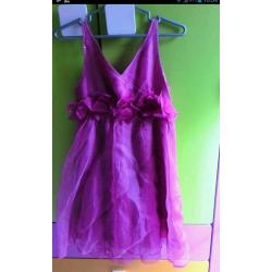 Cerise pink girls bridesmaid or party dress from Next Signature range.