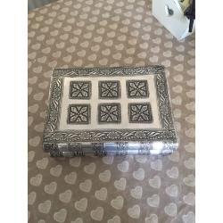 Silver jewellery box