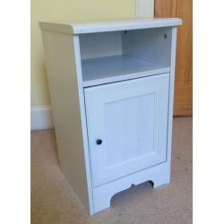 White bedside cabinet