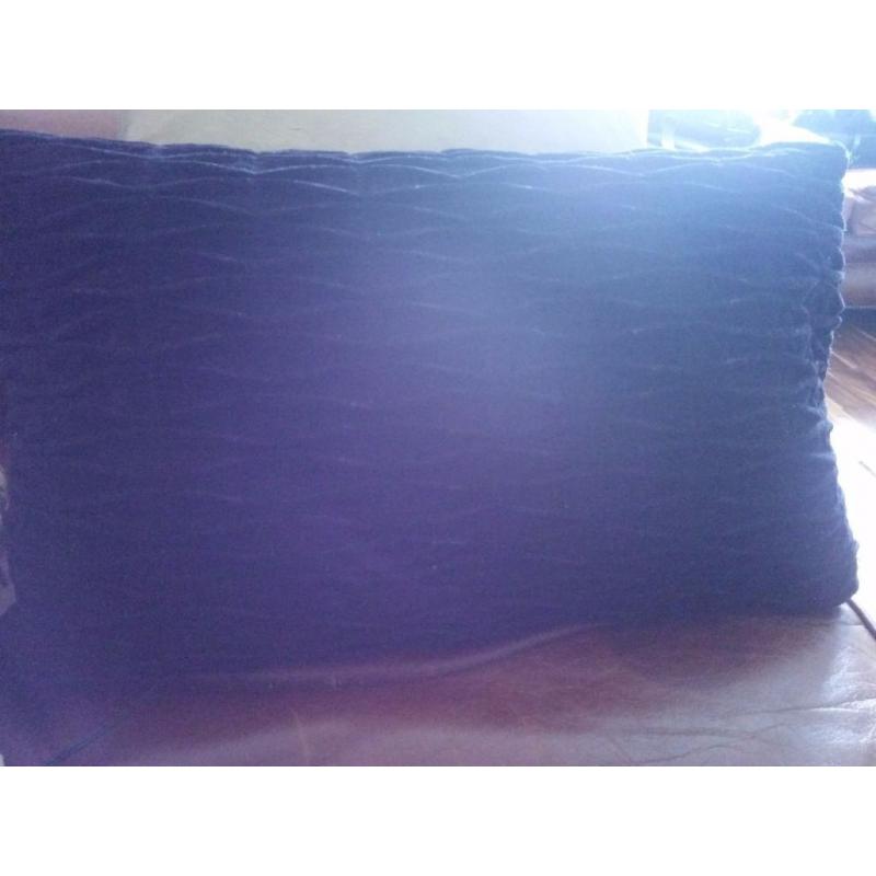 Black Velvet Textured Cushions