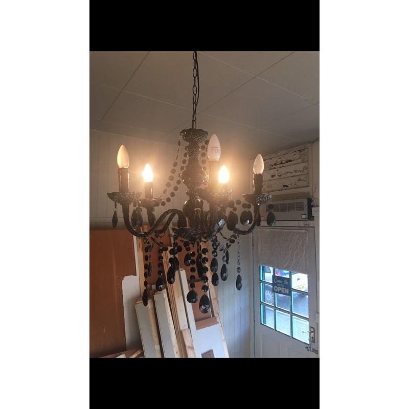 Vintage style black chandeliers