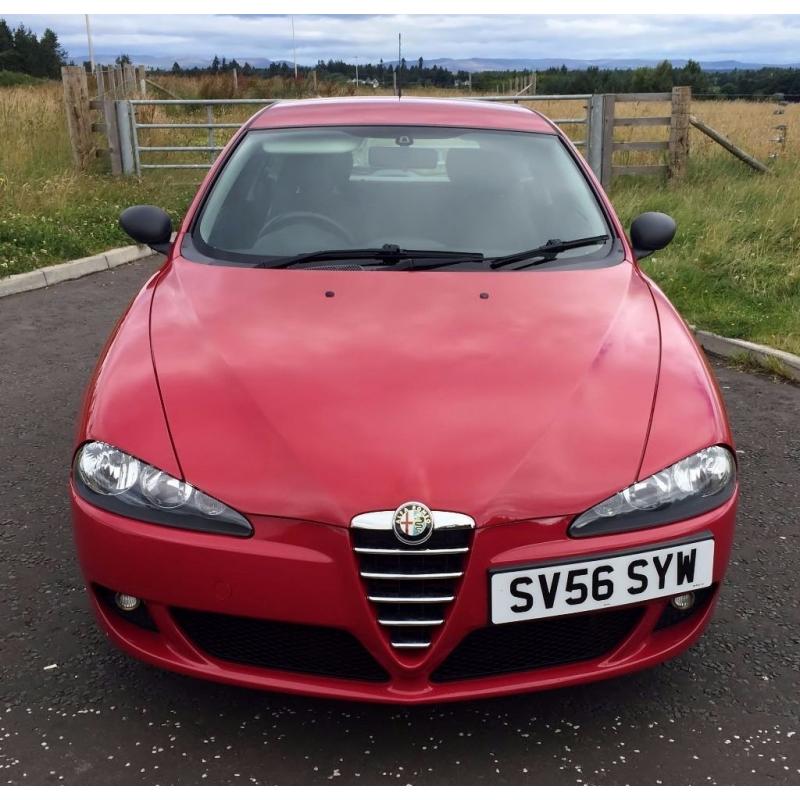 Beautiful 2006 Alfa Romeo 147 1.6 3 door in Rosso Red/ suede int, serv hist inc belt changes LOVELY!